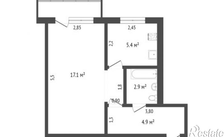 1-комн квартира улица Ленина, 25,  д. 25