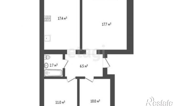 3-комн квартира улица Свободы, 16,  д. 16