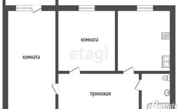 2-комн квартира ул Горького, 39,  д. 39