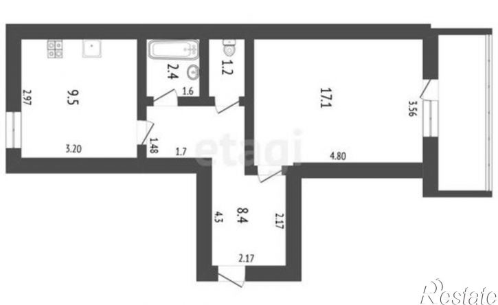 1-комн квартира улица Революции, 133,  д. 133