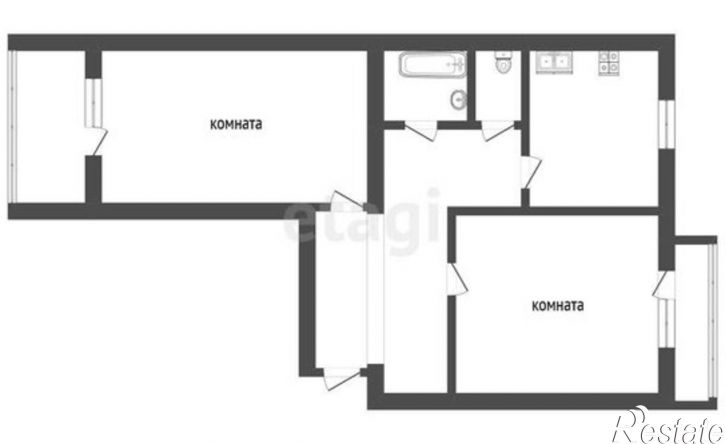 2-комн квартира ул Революции, 131а,  д. 131а