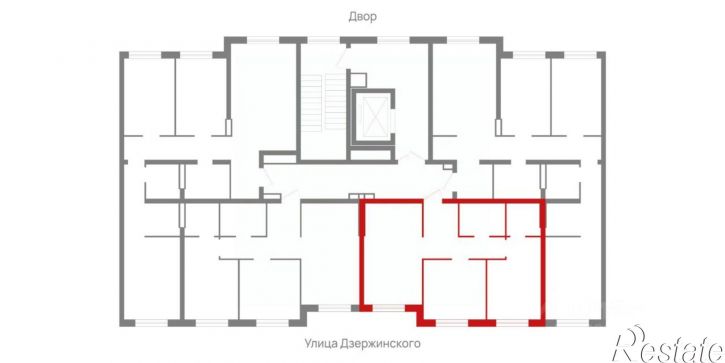 2-комн квартира в новом доме улица Свободы