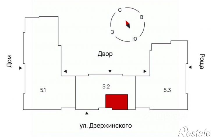 2-комн квартира в новом доме улица Свободы