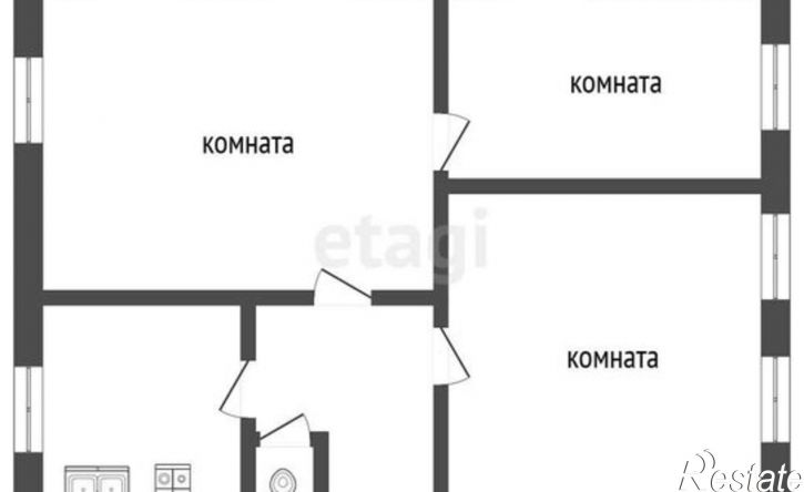 3-комн квартира улица Седова, 20,  д. 20
