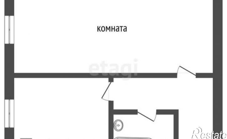 1-комн квартира ул Комсомольская, 4,  д. 4