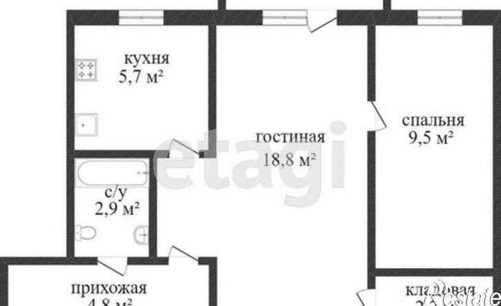 2-комн квартира ул Ленина, 58,  д. 58