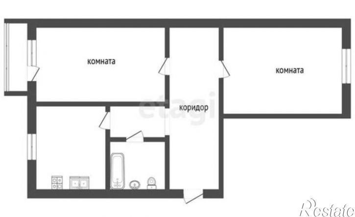 2-комн квартира ул Свердлова, 41,  д. 41