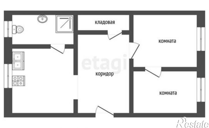2-комн квартира ул Свободы, 208,  д. 208