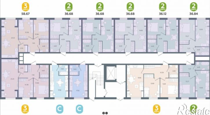 2-комн квартира в новом доме улица Свободы, 242