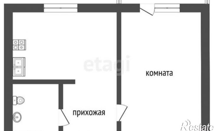1-комн квартира ул Заводоуковская, 2,  д. 2