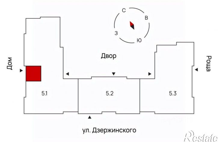 1-комн квартира в новом доме