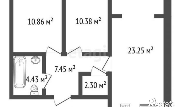 2-комн квартира Ялуторовск, улица Свободы, 240
