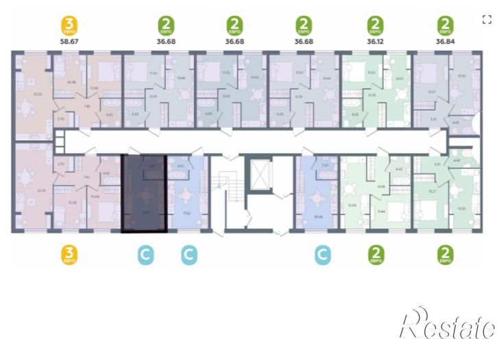 2-комн квартира в новом доме улица Свободы, 240,  д. 240
