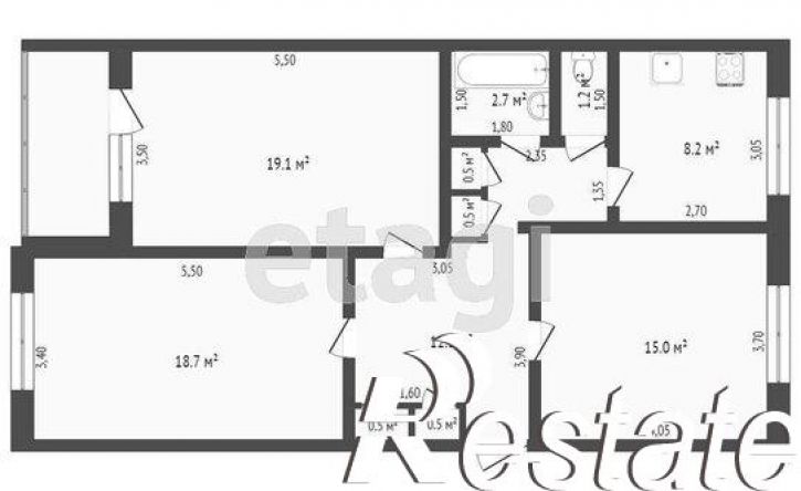 3-комн квартира улица Новикова, 38,  д. 38