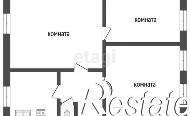 3-комн квартира улица Седова, 20,  д. 20