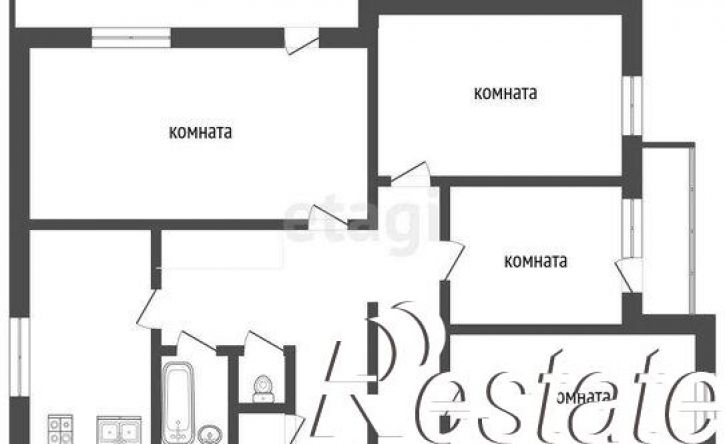 4-комн квартира Северная улица, 99,  д. 99