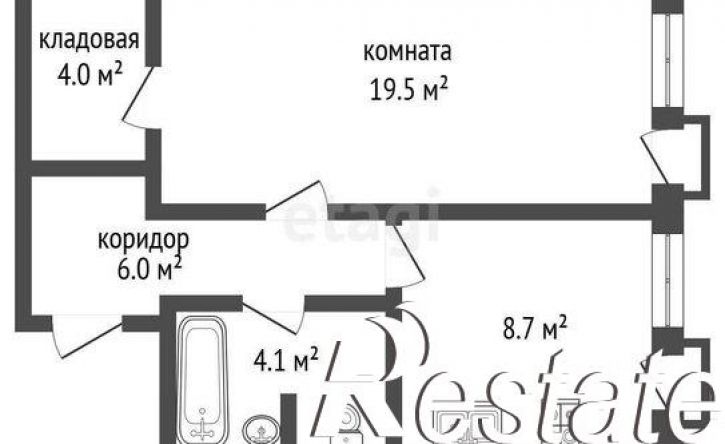 1-комн квартира улица Свободы, 232А,  д. 232А