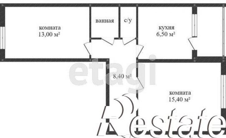 2-комн квартира улица Дзержинского, 1,  д. 1