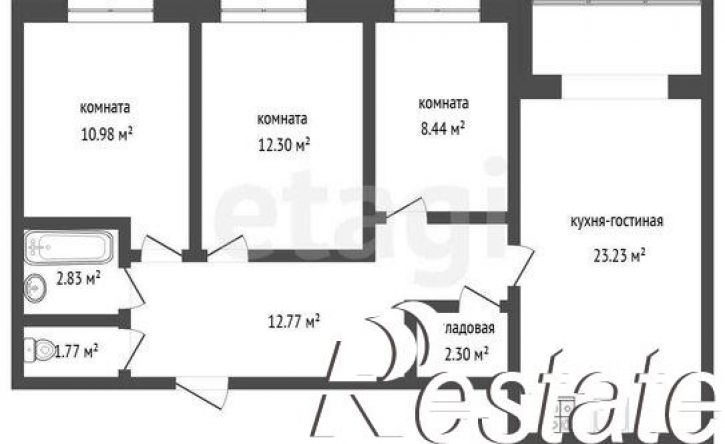 3-комн квартира улица Свободы, 240,  д. 240