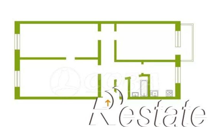 3-комн квартира улица Новикова, 28,  д. 28