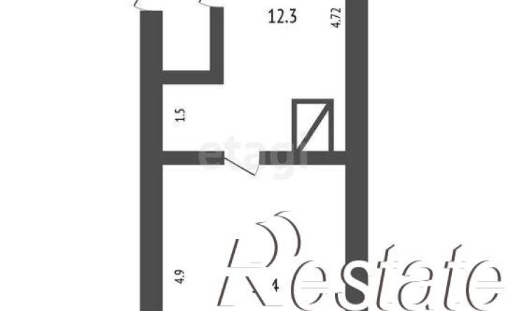 1-комн квартира Полевая улица, 13,  д. 13