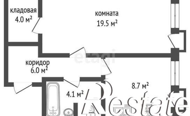 1-комн квартира улица Свободы, 232А,  д. 232А